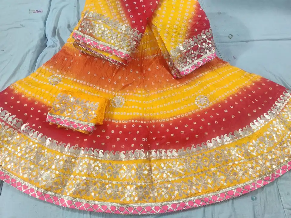 😍😍 *Again Morr Price Down*🤗😍

*Full stiched with full touch aster (lining) Lahenga full stock av uploaded by Gota Patti manufacturing on 3/20/2023