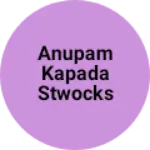 Business logo of Anupam kapada stwocks