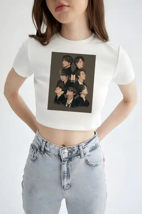 Printed croptop available in bulk uploaded by T-shirt wale Chacha / TINT -VERITY OF COLORS on 3/20/2023