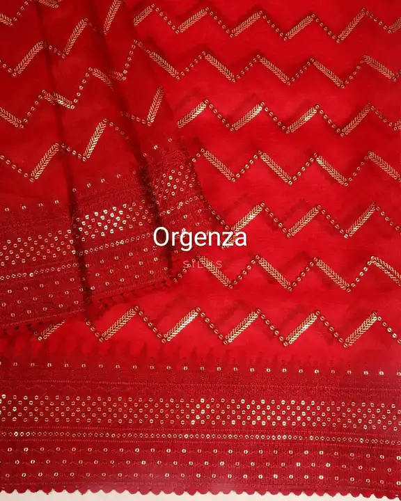 *New Arrival pure*
 *Organza Sarees*  


Pure n very soft organza high quality with  all over Sequen uploaded by Vishal trendz 1011 avadh textile market on 3/20/2023