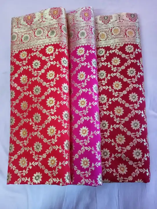 Meena silk katan jaal uploaded by Wholesale Saree dealer on 3/20/2023