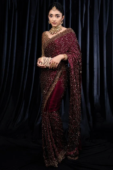 Stylish Bollywood celebritie designer saree uploaded by ANJANA ENTERPRISE on 3/20/2023