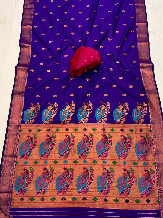 Pure kancivaram silk saree uploaded by Muskan print on 3/20/2023