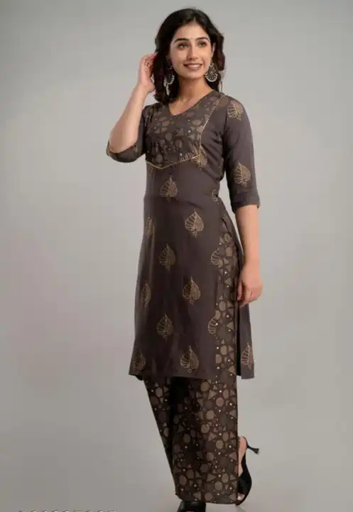 Women's Printed  Sharara Set With Dupatta For Casual & Festive Season - Grey uploaded by Manisukmi Fashion  on 3/20/2023