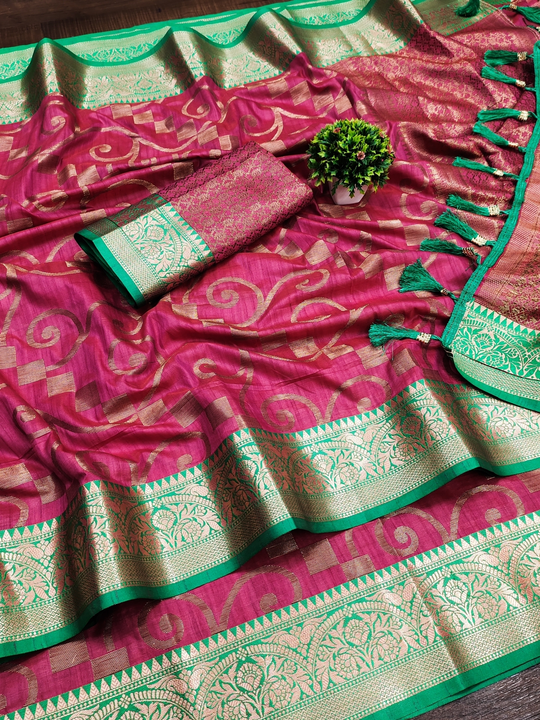 *🦚New Arrival 🛍*
Maruti nx 
Fabric  :- Soft Katan Silk Saree With Rich Golden Zari Wooven Pallu &  uploaded by Divya Fashion on 3/20/2023