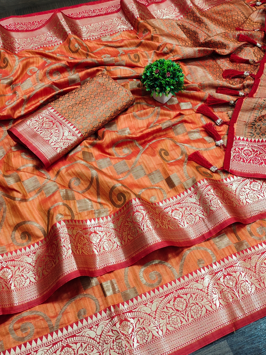 *🦚New Arrival 🛍*
Maruti nx 
Fabric  :- Soft Katan Silk Saree With Rich Golden Zari Wooven Pallu &  uploaded by Divya Fashion on 3/20/2023