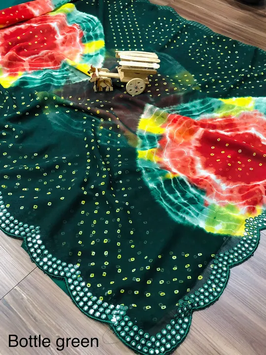 *Hare we go with beautiful Bandhani  print saree for  your upcoming festival or entry..😍😍😍*


Pur uploaded by Divya Fashion on 3/20/2023