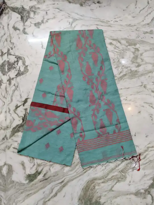Cotton handloom jamdani saree  uploaded by Sarada Handlooms on 3/20/2023