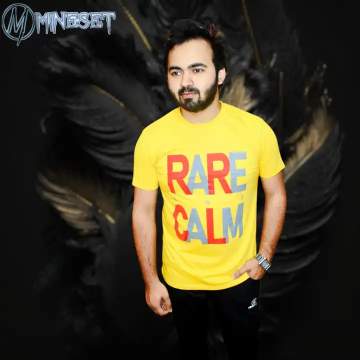 Yellow Rare & Calm printed t-shirt  uploaded by MineSet fashion on 3/20/2023