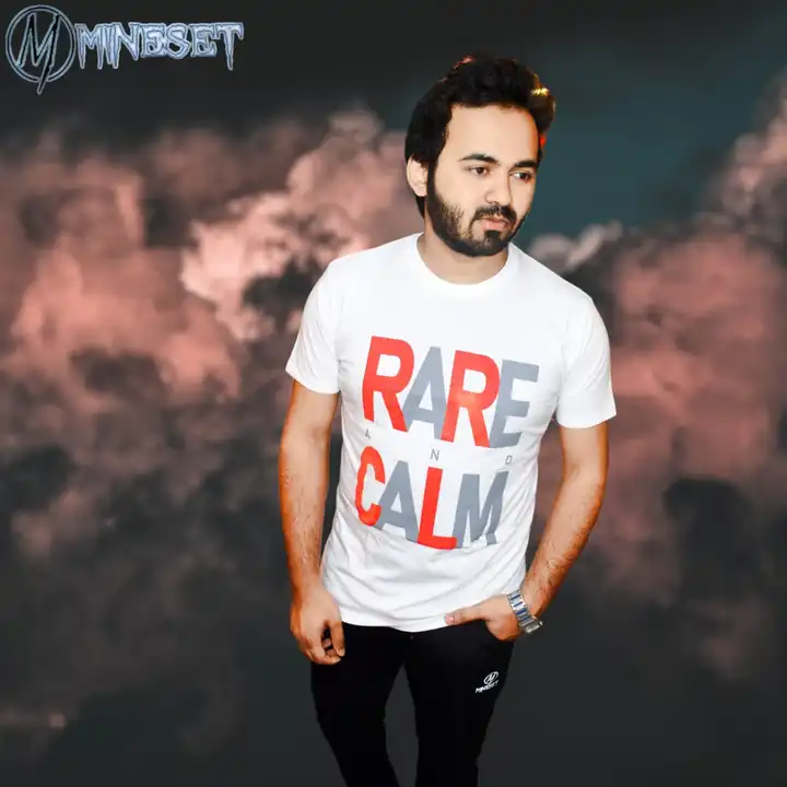 White Rare & Calm printed t-shirt  uploaded by MineSet fashion on 3/20/2023