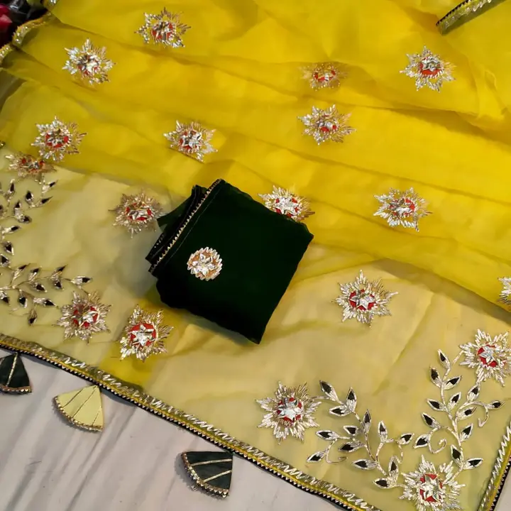 Product uploaded by Jaipuri wholesale gotta patti kurtis nd sarees on 3/20/2023