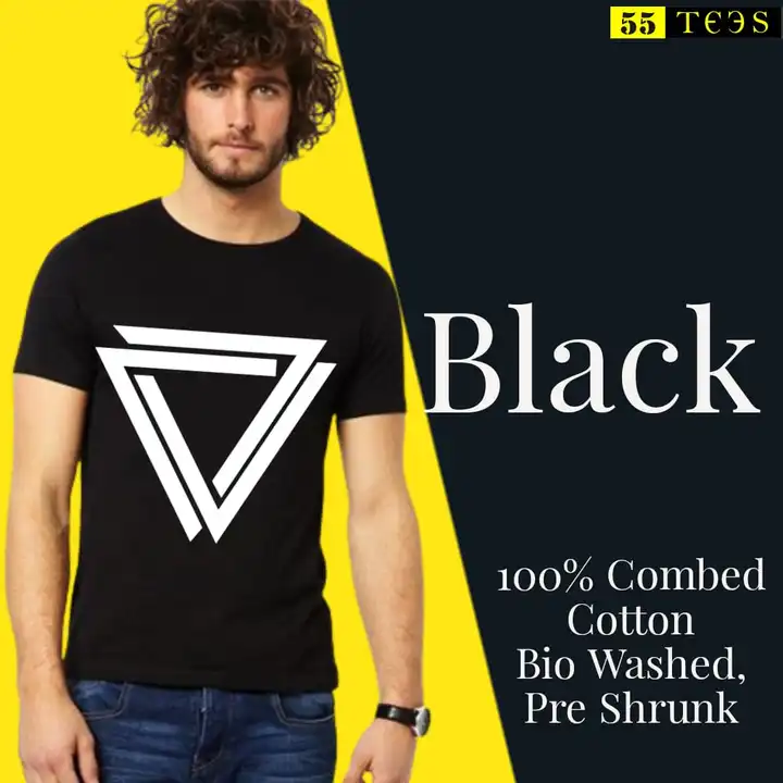 Post image 180 GSM Combed Cotton Fabrics 
Bio -Washed 
Pre Shrunked 
Graphic/Printed Tees 👕
Premium Quality Rubber Print for Long-lasting &amp; uncrackable 💯
Buy now at 230₹ *Delivery 🚚 excluded
#55tees

📱 Contact for Wholesale rate