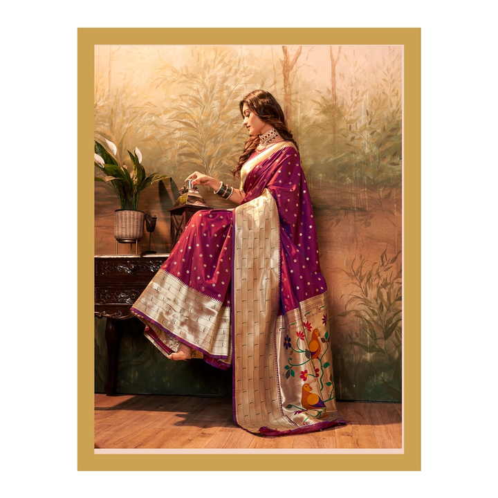 Pavitra Paithani silk SNE uploaded by Shree Nakoda Enterprise on 3/20/2023