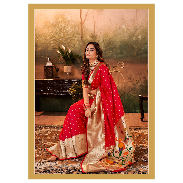 Pavitra Paithani silk SNE uploaded by Shree Nakoda Enterprise on 3/20/2023