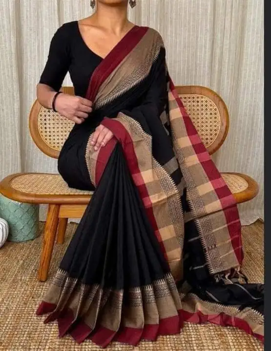 Puspa Cotton Blended Saree uploaded by business on 3/20/2023
