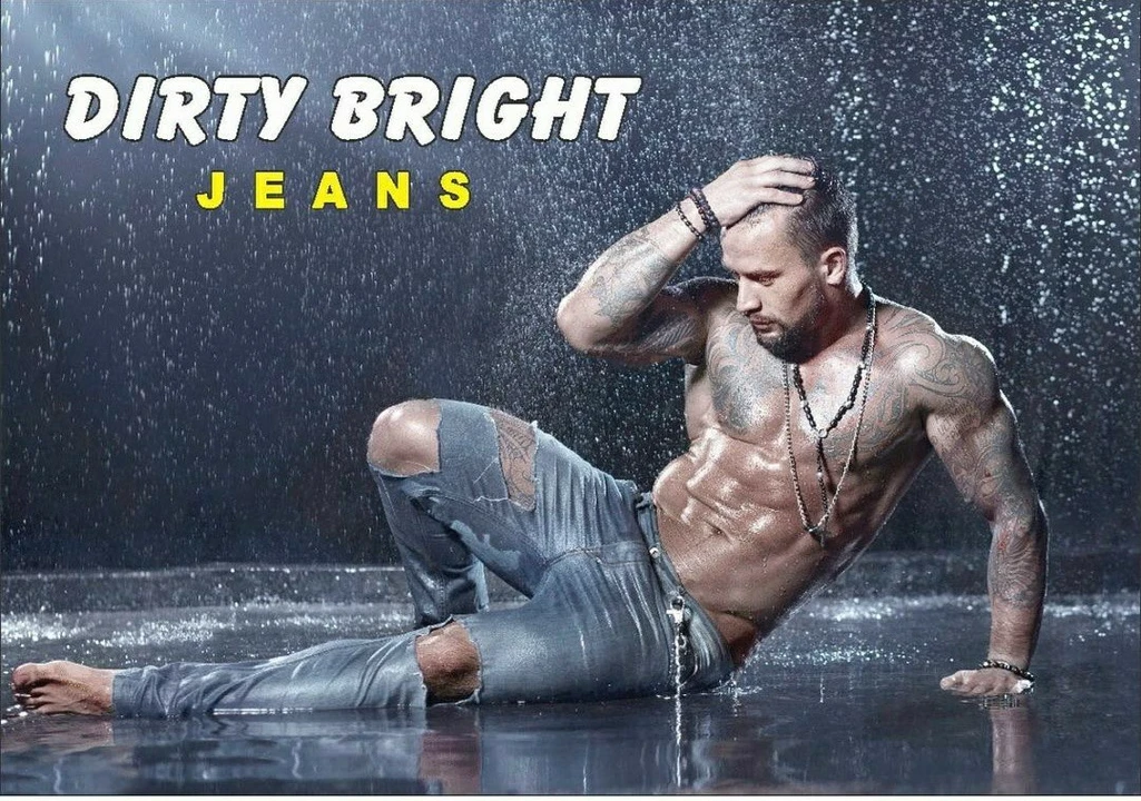 Shop Store Images of Dirty bright jeans 