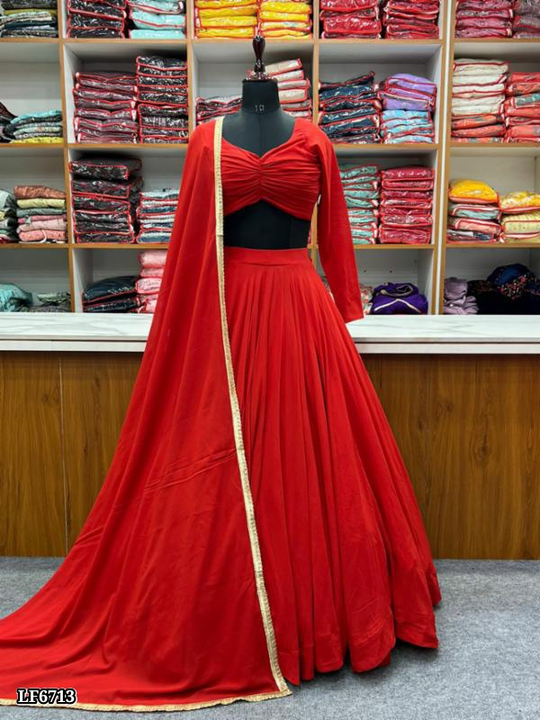 Catalog Name: *ready  to wear plain designer lehen uploaded by Sonam karan fashion superior on 3/20/2023