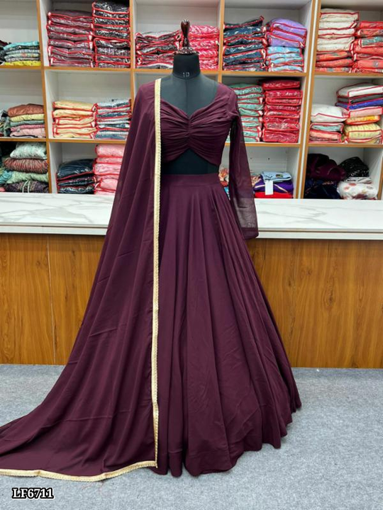 Catalog Name: *ready  to wear plain designer lehen uploaded by Sonam karan fashion superior on 3/20/2023