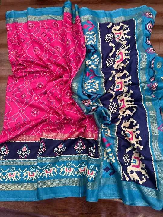 NEW HIT DESIGN* 

*Catlog :- BHADNI..*
Good Quality Dola Silk Saree with foil Print all over Saree.. uploaded by SIV Garments on 3/20/2023