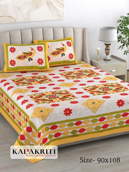 Bedsheet king size pure cotton... Latest designs  uploaded by COPPVILLA - The art and craft store on 5/23/2024