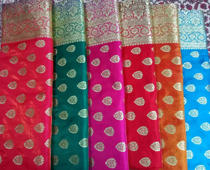 Banarasi silk contrast buti uploaded by business on 3/21/2023
