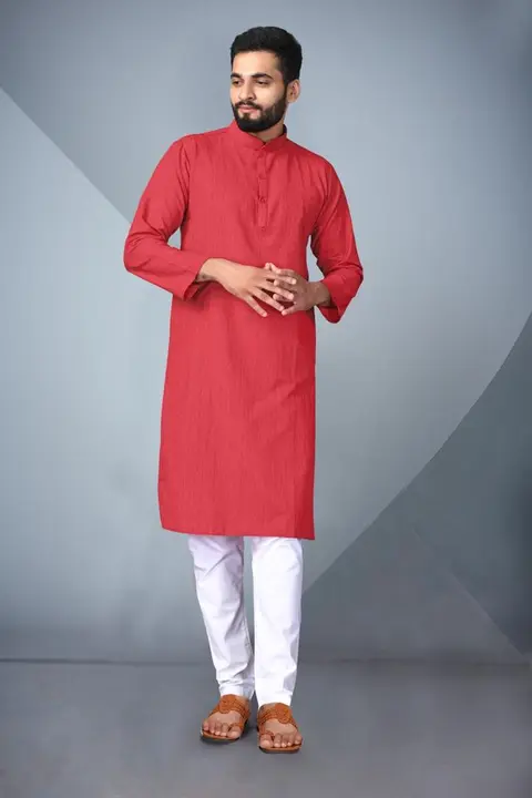 *VIP PRESENTS*Men's plain kurta Type:Traditional Kurta

Fabric: COTTONBLENDSEMI LINEN SLUBONLY kurta uploaded by Taha fashion from surat on 3/21/2023
