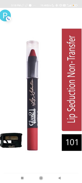 Glam 21 crayon lipstick uploaded by Om shanti trading on 3/21/2023