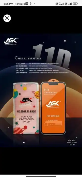 🧡🧡 11 D SCREEN GUARD AVAILABLE IN ALL MODELS  uploaded by AST ACCESSORIES  on 3/21/2023