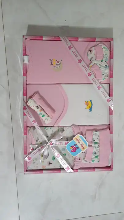 Newborn baby soft cotton giftset in 10pcs set uploaded by Namdev Trade Links on 3/21/2023