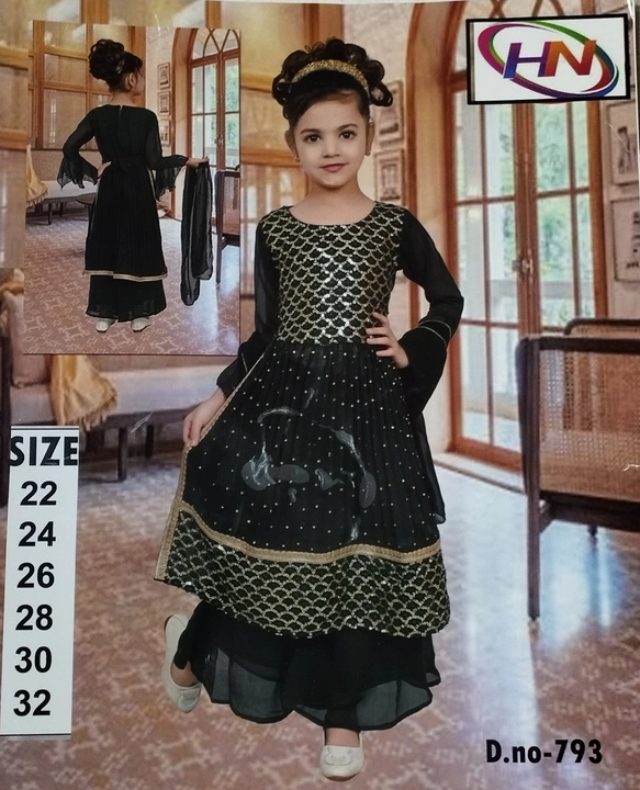 TRENDING NAIRA CUT WITH PLAZZO uploaded by NEW BOMBAY READYMADE KIDS WEAR on 3/21/2023