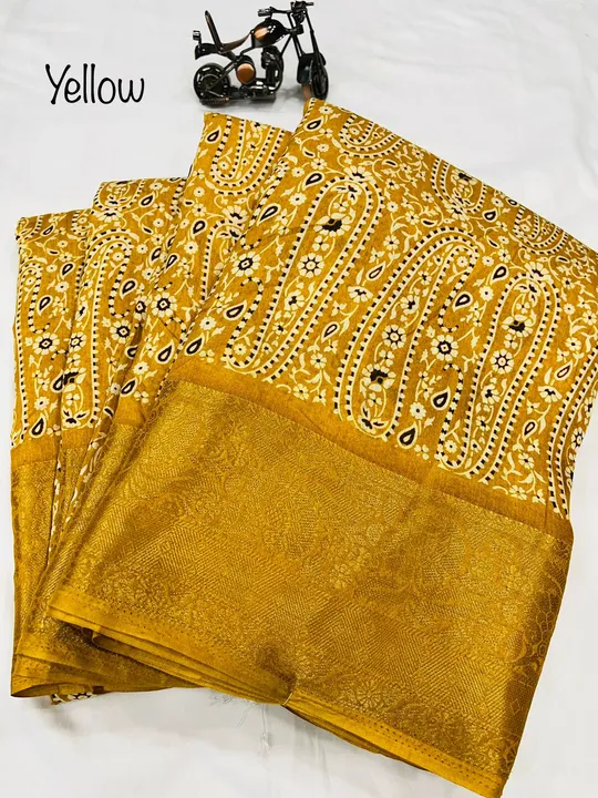 Sarees:-
Soft dola silk
*With running blouse*

 uploaded by NIVA CREATION on 3/21/2023