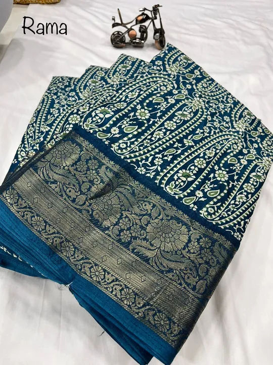 Sarees:-
Soft dola silk
*With running blouse*

 uploaded by NIVA CREATION on 3/21/2023