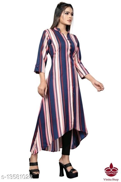 Post image Banita Voguish Kurtis

Fabric: Crepe
Sleeve Length: Long Sleeves
Pattern: Printed
Combo of: Single
Sizes:
S, XL, L, XXL, M