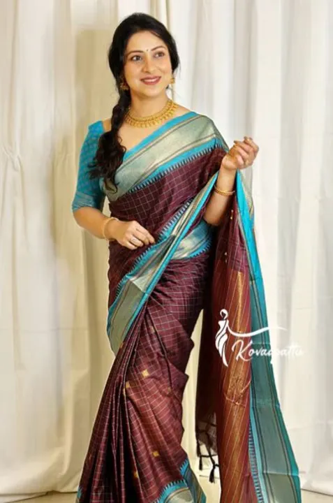 Rich pallu With Allover Chex Design  uploaded by DHANANJAY CREATION  on 3/21/2023