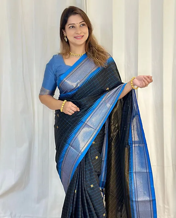 Banarasi Soft Silk Saree beutiful sareee with blouse piece  uploaded by Dhananjay Creations Pvt Ltd. on 3/21/2023