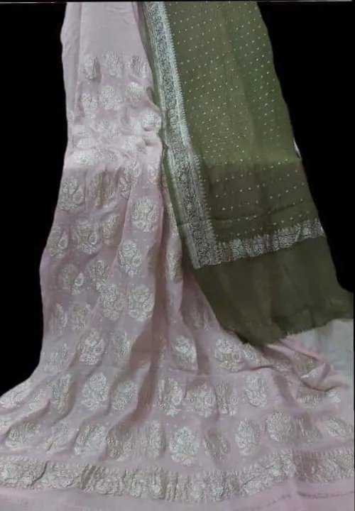 Banarsi Pure chiffon dress  uploaded by Saree on 3/21/2023