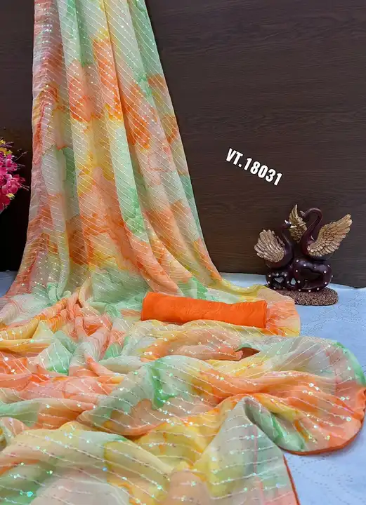 SUPERHIT PRINT WITH SEQUENCE SAREE COLLECTION 

*👇DETAILS 👇*


*SAREE FABRIC :* Heavy Georgette wi uploaded by Vishal trendz 1011 avadh textile market on 3/21/2023