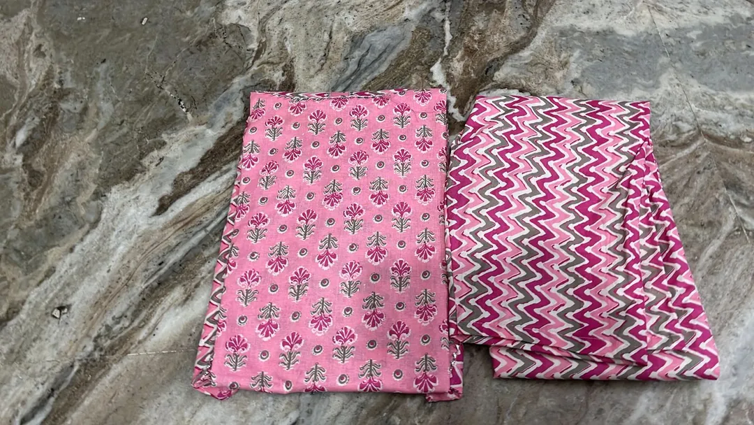 Jaipuri Cotton fabric kurti with pant  uploaded by Kabir Fashion World on 3/21/2023