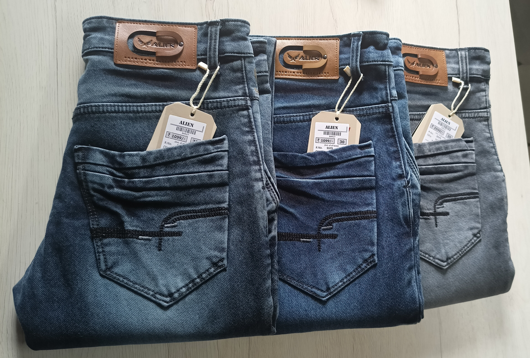 Nitted spary jeans  uploaded by Mataji clothing on 3/21/2023