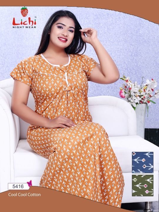 Night gown uploaded by Shivshaktifashion on 2/27/2021