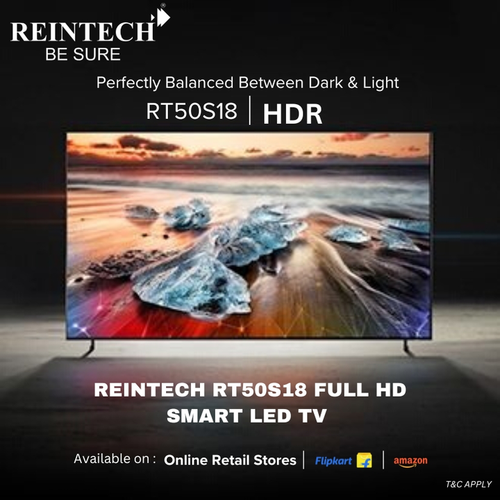 Reintech RT50S18 Full HD Smart LED TV  uploaded by Reintech Electronics Pvt Ltd. on 5/6/2024