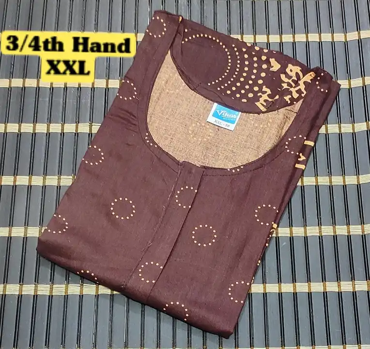 3/4 hand cotton nighties size - XXL  uploaded by Benzz online on 3/21/2023