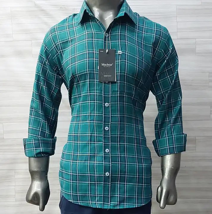 Check Shirt uploaded by Macbear Garments Pvt.Ltd. on 3/21/2023