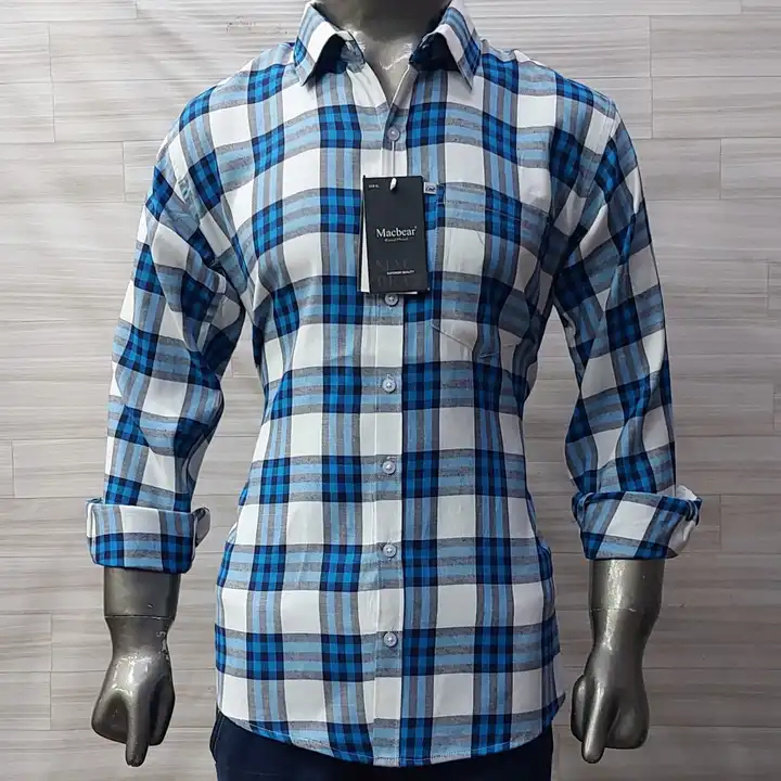 Check Shirt uploaded by Macbear Garments Pvt.Ltd. on 3/21/2023