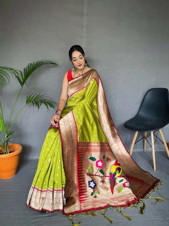 Pure paithani silk sarees uploaded by VARDHAK COLLECTION  on 3/21/2023