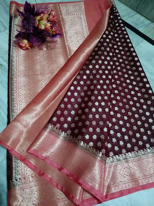 Banarasi daeyble warm silk saree uploaded by Zainab fashion on 3/21/2023