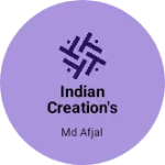 Business logo of Indian Creation's