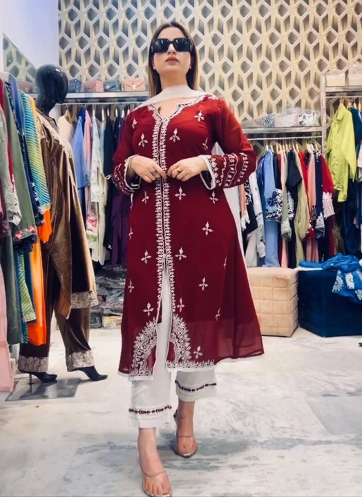 Top and bottam with dupatta  uploaded by Sanskriti Fashion on 3/21/2023