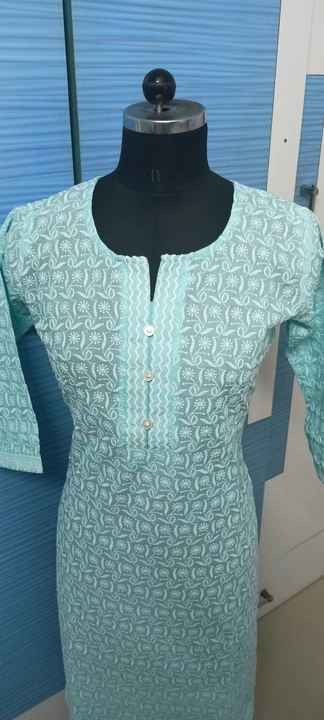 Chikan kurti. M TO XXL uploaded by business on 3/21/2023