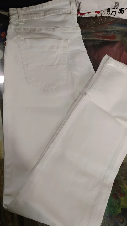 White makhan jeans uploaded by Kamla emporium on 3/21/2023